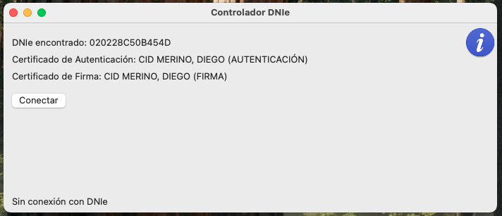 Conexión con el DNIe